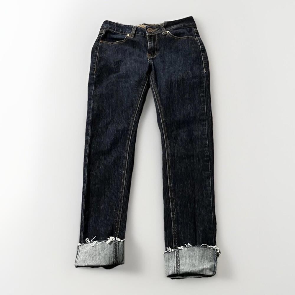 Distressed Dark Wash UWD Jeans Women's Size 5 Straight Leg High-Waisted